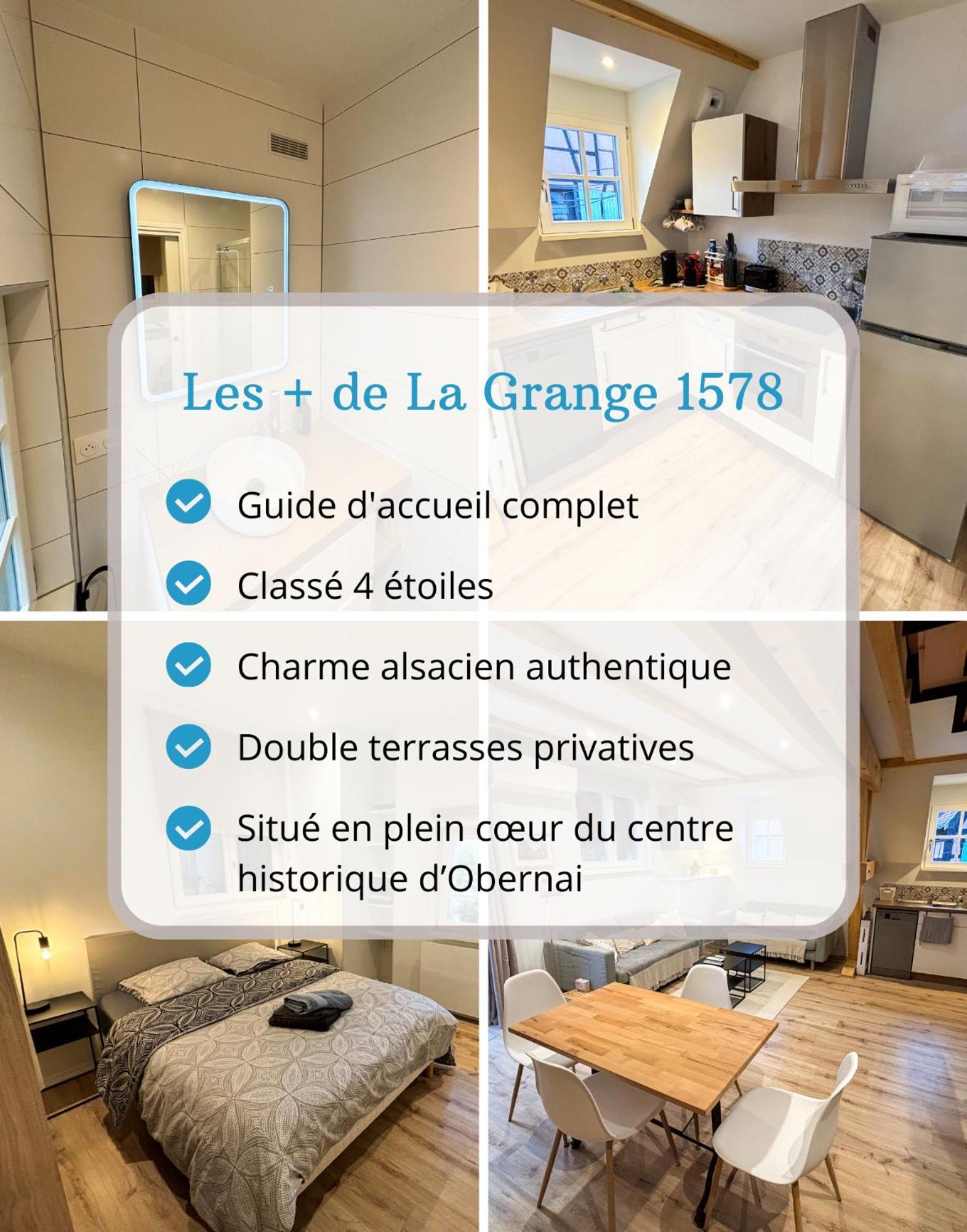 La Grange 1578 - Maison 4 Etoiles - Centre Ville - Commerce A Proximite Obernai Eksteriør bilde